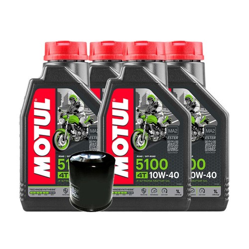 Motul 5100 10W40 Öl + Ölfilter HONDA CBR1100XX SuperBlackbird