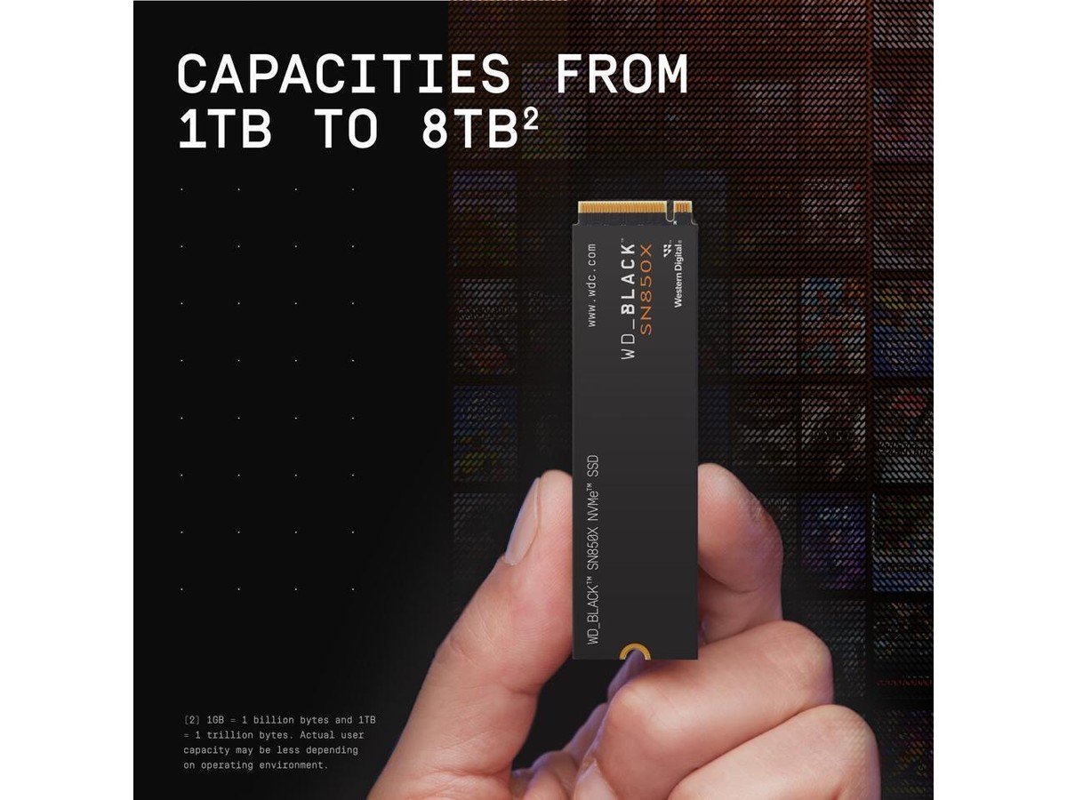 WD_BLACK 4TB SSD SN850X NVMe M.2 2280 PCIe 4.0 x4 Internal Solid