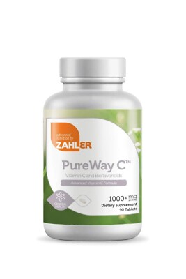 Zahler PureWay C Advanced Vitamin C 1000 mg 90 Tablets EXP 08/2026