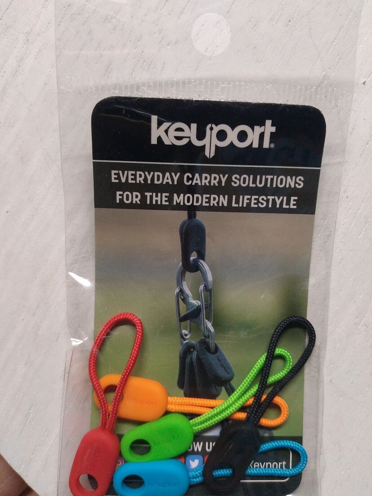 Keyport Para Pull 5-Pack (Colored) - Premium Nylon Paracord Zipper Pulls,  Heavy Duty, Bags, Puller 