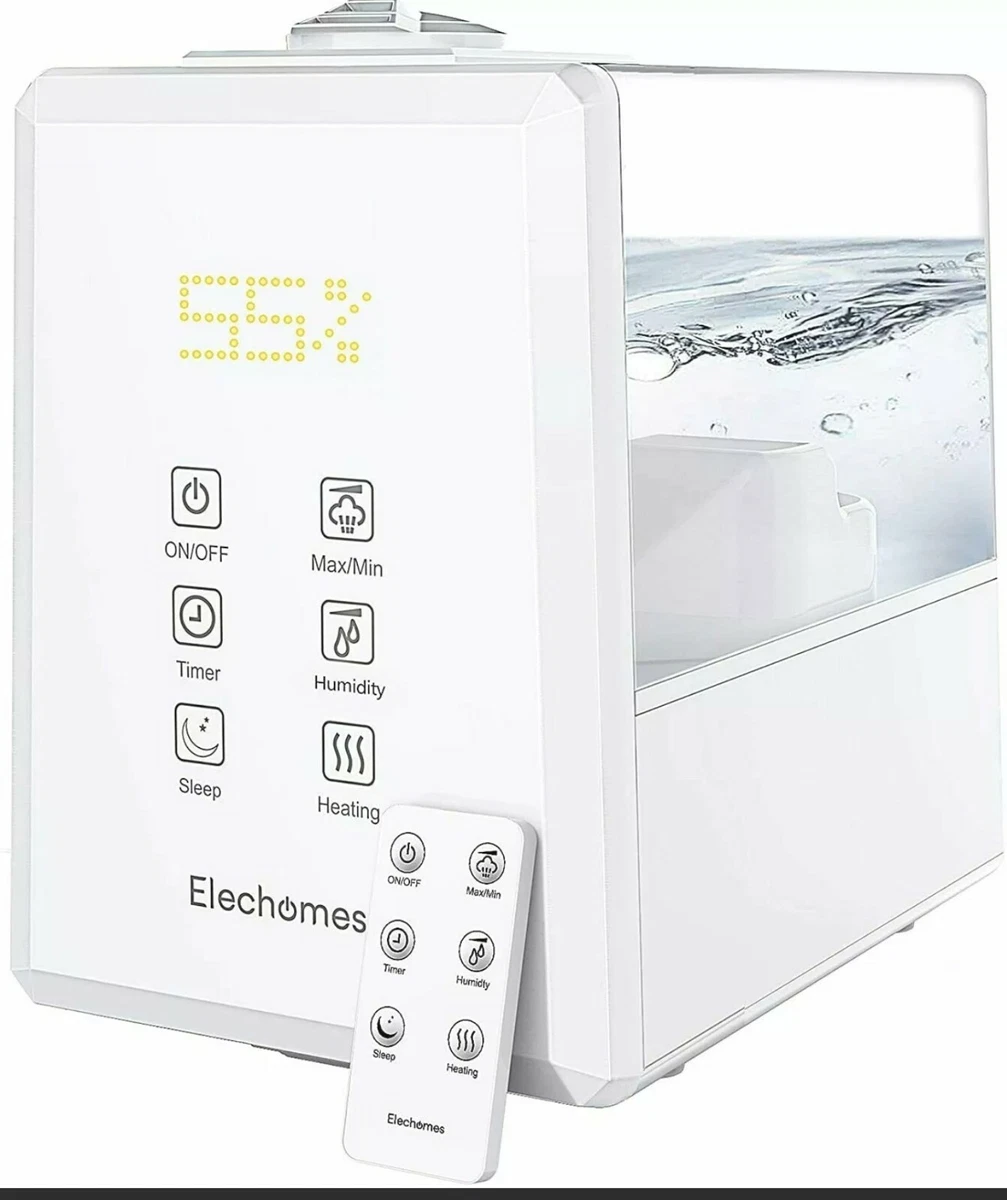 Elechomes Ultrasonic Humidifier 6L Warm and Cool Mist for Large Room