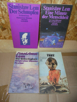 4x Taschenbücher gut Lesepaket Science Fiction SF Lem Stanislaw Suhrkamp Fischer