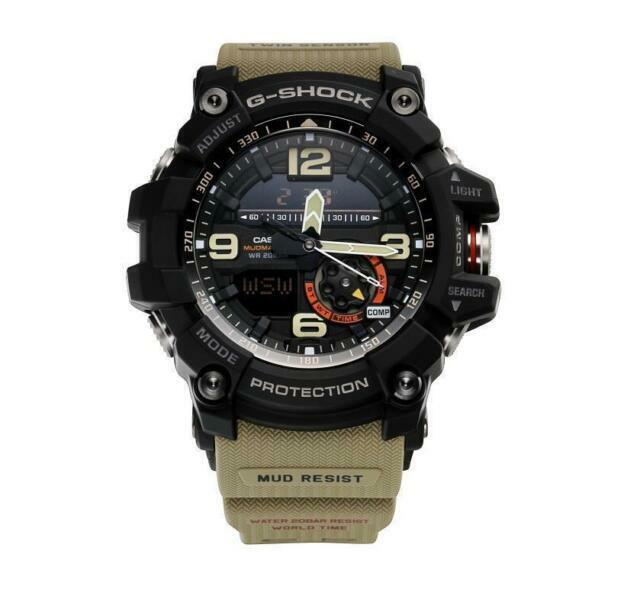 Casio G Shock Mudmaster Gg 1000 1a5 Twin Sensor Compass Watch Gg 1000 Gg1000 For Sale Online Ebay