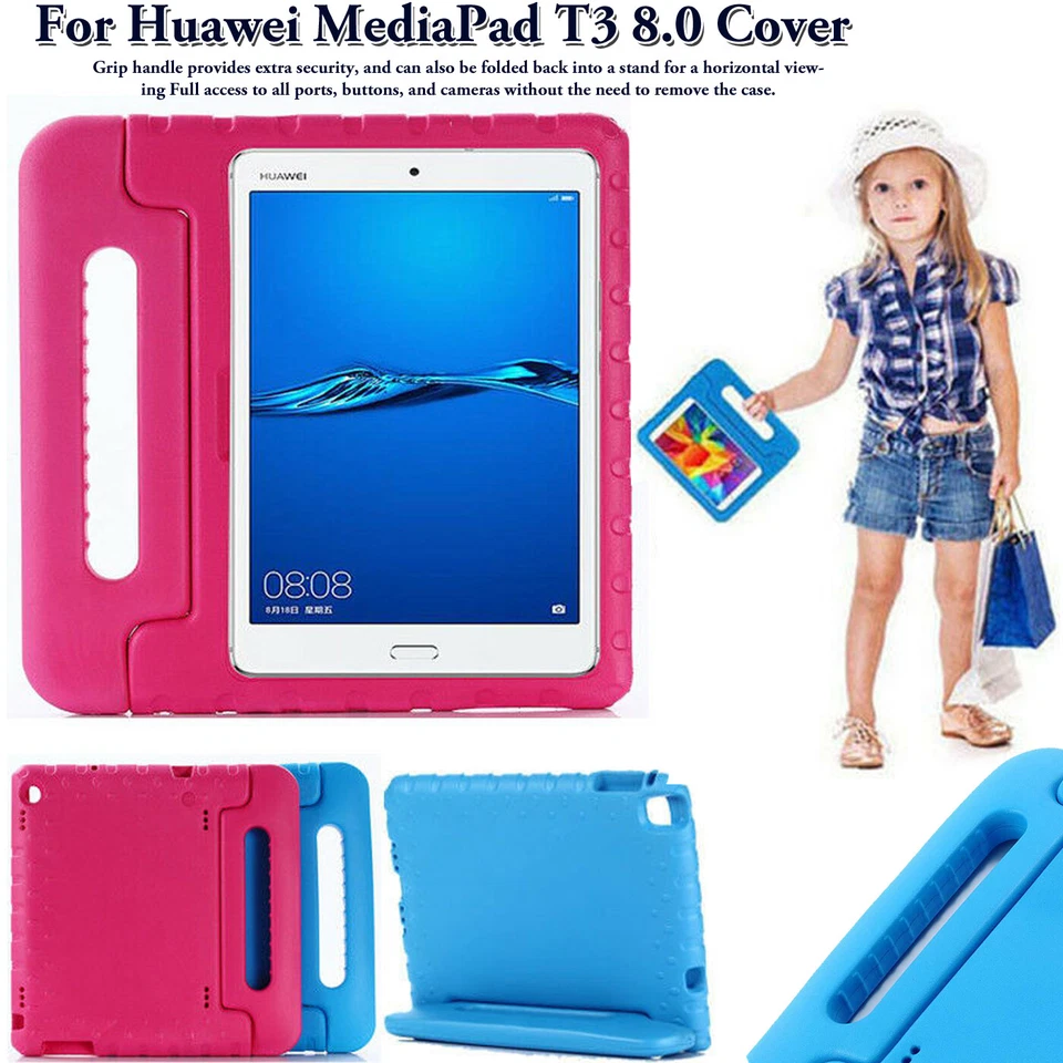FA ACCESSORIES Kids Case for Huawei Mediapad T3 8 EVA Foam Shockproof Handle Stand Tough Cover