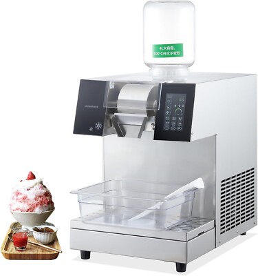 Kolice Commercial Automatic Shaved Ice Machine, Snowflake407 lbs/Day Air Cooling