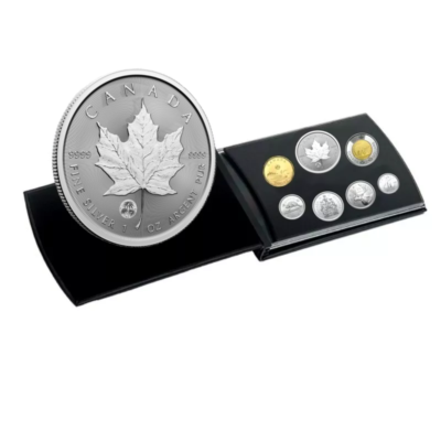 dendenカナダ シルバー 5枚セット dendenカナダ シルバー 5枚セット カナダ 2024年 メイプルリーフ