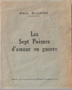 Tirage 1944 A La Liberation Paul Eluard Les Sept Poemes D Amour En Guerre Ebay