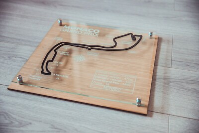 Monaco GP F1 Glas Wandbehang - Wandbild, Wandbehang! 40x40cm!