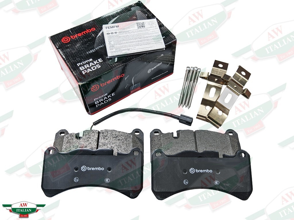Maserati Ghibli Quattroporte Front Brake Pad Kit OE Brembo 673012041 awitalian