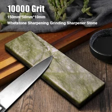  Sharpening Knife Stone Fine 10000 Grit Green Agate Whetstone Grinding Polishing