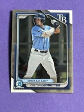 2024 Bowman Chrome Colton Ledbetter #BCP-124 Tampa Bay Rays (Y)
