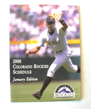 MLB - Colorado Rockies 2000 Pocket Schedule