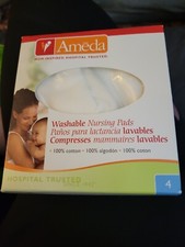 Ameda Mom Inspired Hospital Trusted 4x Washable Nursing Pads