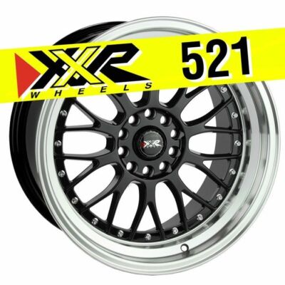 XXR 521 18X10 5X114.3 5X120 +25 GLOSS BLACK WHEEL
