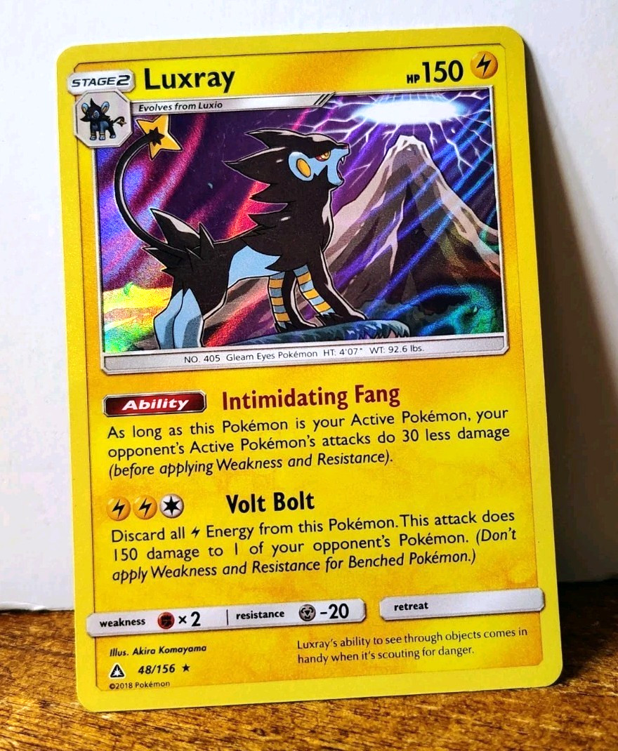 POKEMON LUXRAY 48/156 HOLO RARE ULTRA PRISM LP