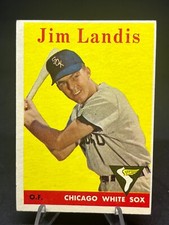 1958 Topps Baseball Card Jim Landis #108 EX!! Range KB