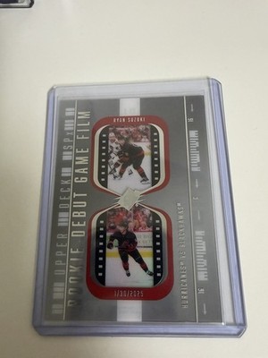 Upper Deck SPX Rookie Debut Game Film Ryan Suzuki Hurricanes 2025-26 DN-9