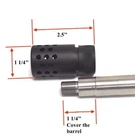 5/8x24 TPI 2.5"  slip over muzzle brake .308/ .300 BLK