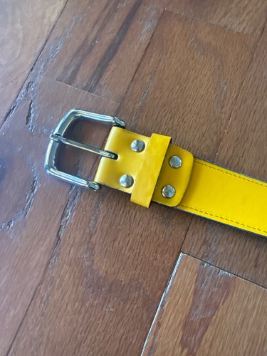 Champro Genuine Bonded Leather Baseball Belt YELLOW  Small 28/30 - 第 2/5 張圖片