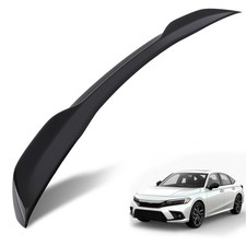 Rear Trunk Lip Spoiler Wing Fit For Honda Civic 4dr 22-2024 Upper Abs Wing Lip