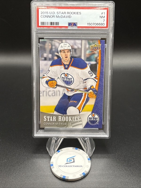 2015-16 Upper Deck Star Rookies - Connor McDavid #1 (RC) PSA 7 Near Mint 🔥