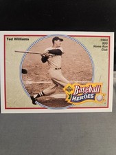 Ted Williams 1991 Upper Deck Baseball Heroes Card #34 + 2 Free Mystery Cards