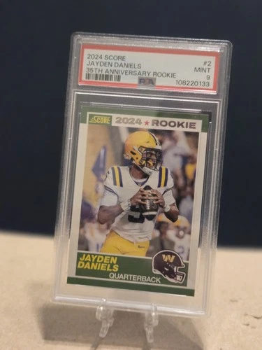 2024 Score - 35th Anniversary Rookie Jayden Daniels #2 (RC) PSA 9