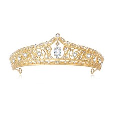 Silver Wedding Crystal Tiaras for Women Bride Royal Queen Headband