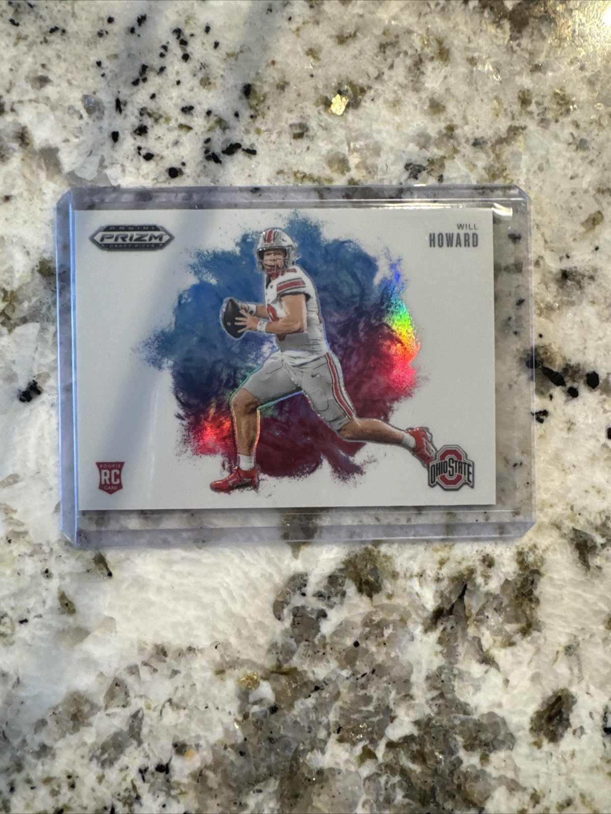 2025 Panini Prizm Draft Picks Color Blast Will Howard RC Ohio State Steelers