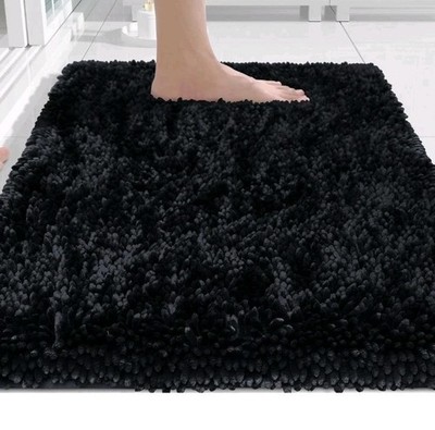Yimobra Chenille Bathroom Rugs Non Slip, Extra Thick Soft Absorbent Bath Rug,...
