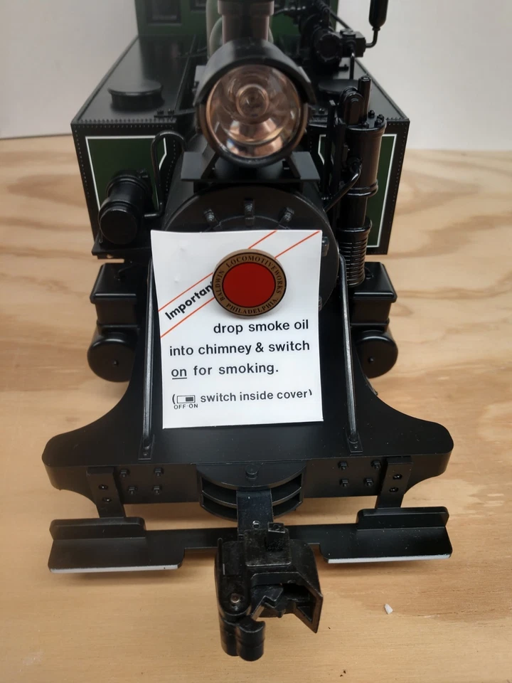 older Bachmann G scale "L" 2-4-2 steam loco (DCC Ready) Smokes Item #91199 NEW - Image 3 of 4