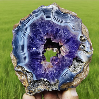 1.17LB Natural agate amethyst cave quartz crystal cave mineral specimen