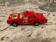 Vintage Matchbox Lesney Superfast 59 Mercury Fire Chief Car.