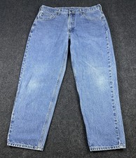 Carhartt Men  s Straight Relaxed Fit Denim Jeans B17 DST Sz 38x30