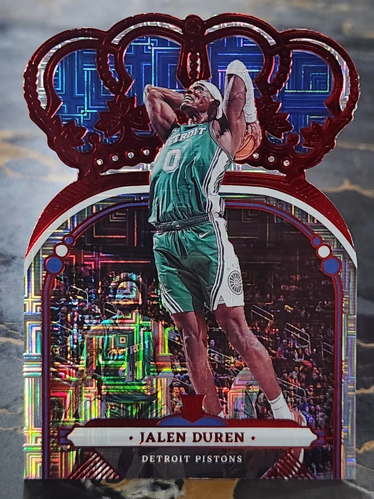 2022-23 Panini Crown Royale - Jalen Duren #34 Asia Red (RC)