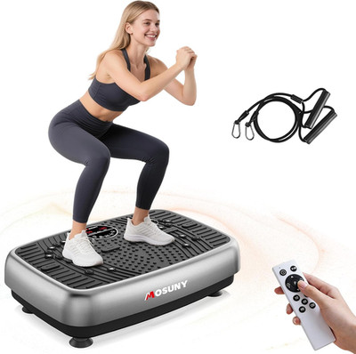 Leistungsstarke Vibrationsplatte mit zwei Motoren, komfortables Silikonpad, 204 kg Gewicht