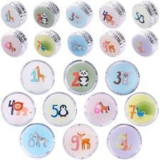 20 Pack Light Up YoYo Toys Number Animal Yo-Yos Bulk Party Favors Flashing Yo...