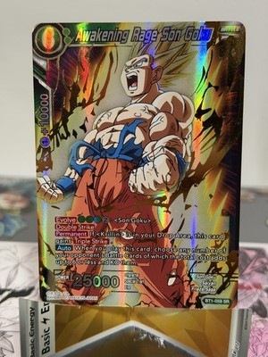 Awakening Rage Son Goku BT1-059 SR Foil Dragon Ball Super Card Game | NM