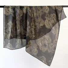 Flower Print 100% silk Shawl Scarf 108cmX108cm Neckerchief wrap Bandanna new