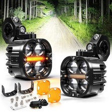 3.5inch Led Spot Lights Auxiliary Motorcycle Driving Fog Lamp White Amber Drl 3.5inch Led Spot Lights Auxiliary Motorcycle Driving Fog Lamp White Amber Drl