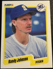 1990 Fleer Randy Johnson #518 Seattle Mariners Card! A12