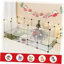 C C Cage, Small Animal Playpen, Guinea Pig Fence, 61.4 x 25.4 x 22.3 Inches