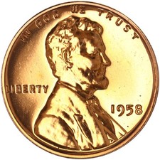 1958 (P) Lincoln Wheat Cent Gem Proof