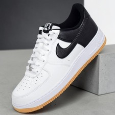 Nike Air Force 1 '07 LV8 White Black Metallic Silver IB6847-100 Men's Sizes NEW