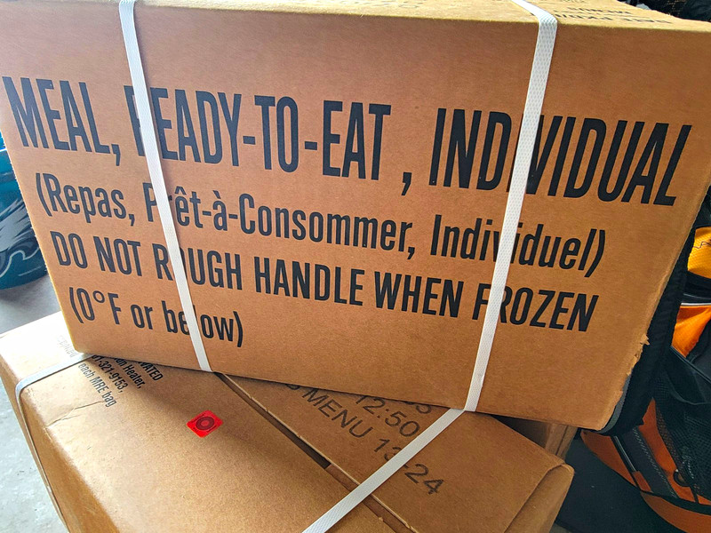 MRE Ready-To-Eat Individual Case B Menu 3-24 Exp 07/2027 MPN 8970-00-149-1094