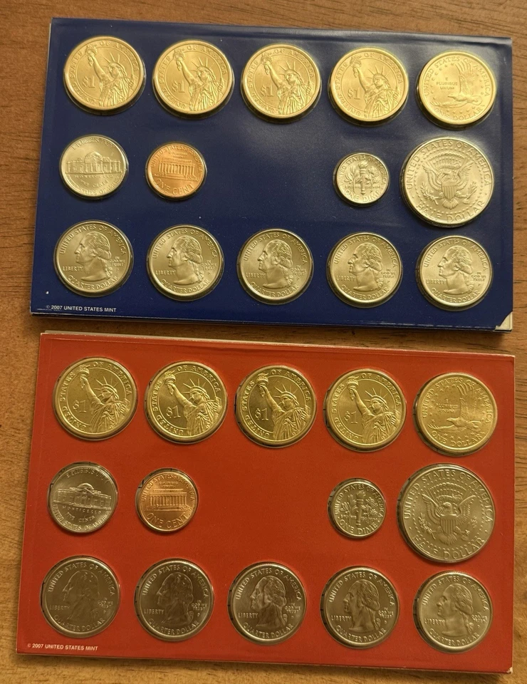 2007 Philadelphia & Denver Complete Uncirculated 28 Coin US Mint Set OGP - Image 2 of 4