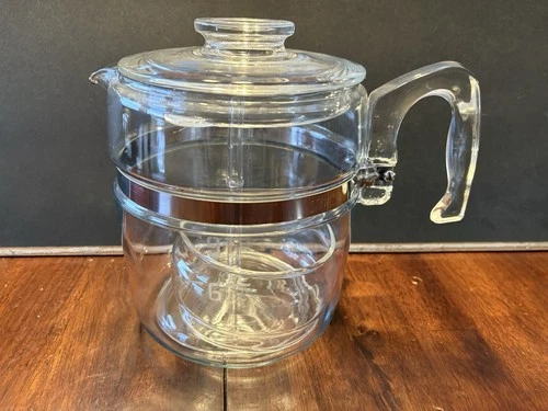 Vintage PYREX Glass Percolator 9 Cup Coffee Pot