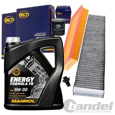 INSPEKTIONSPAKET+5W30 ÖL+SCHRAUBE für FORD MONDEO 3 1.8+2.0 16V AB BJ 2002