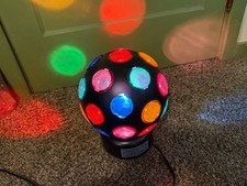 7" Disco Ball Light Dance Party Rotating China 17793-000 Corded 120v Groovy READ