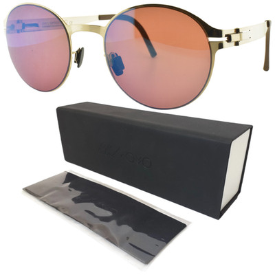 NEW!! OVVO OPTICS 2896 63B Silver Metal Round Full Rim Unisex Sunglasses